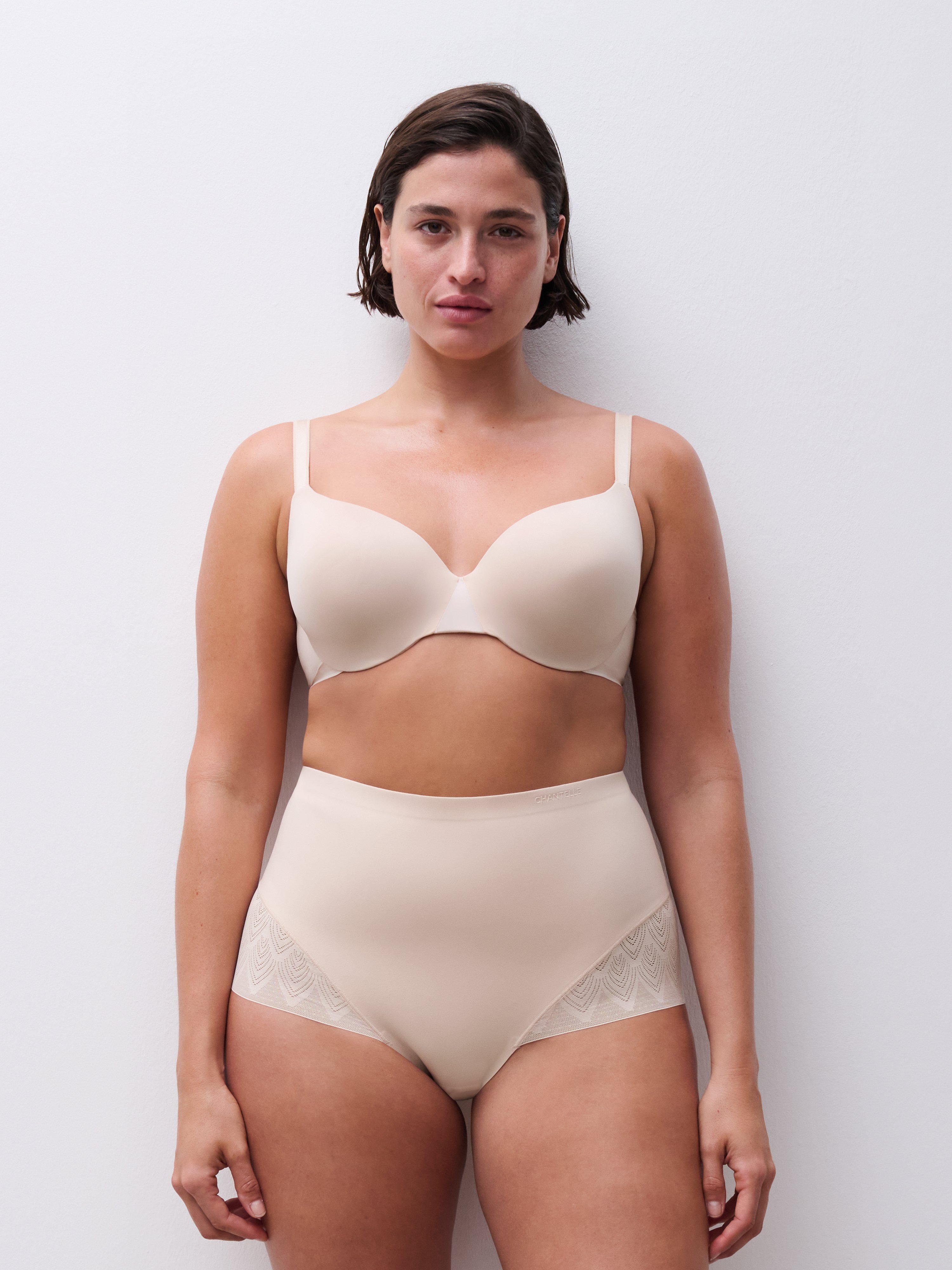 High-waisted shapewear brief