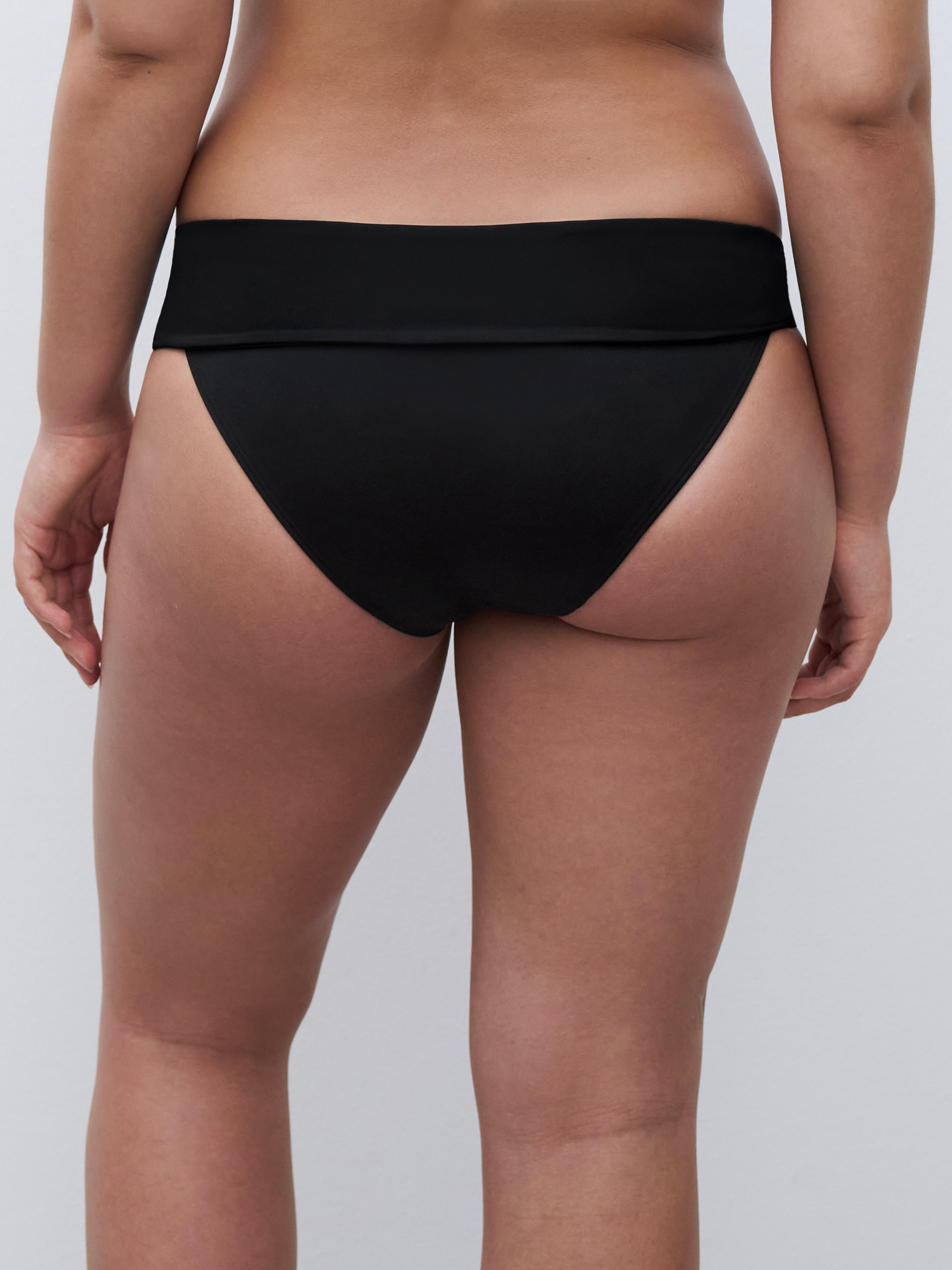 Adjustable high-waisted bikini bottom