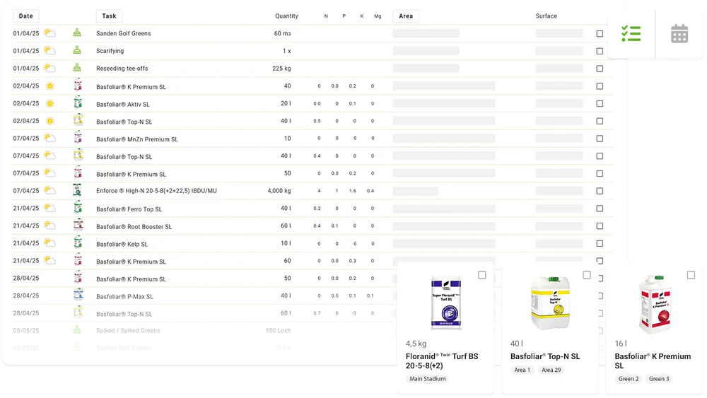 TurfHub Plans at Hand