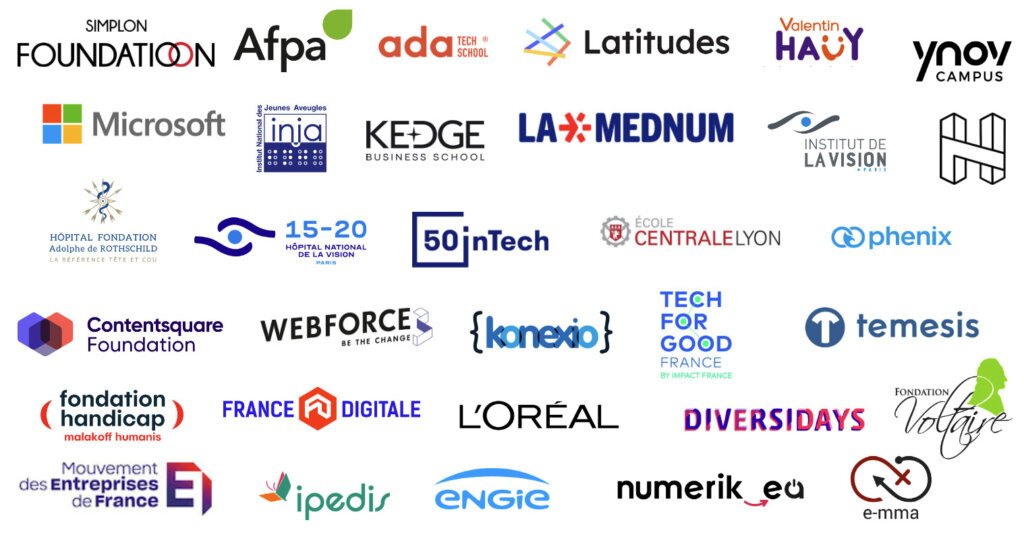 Liste des logos des membres du consortium - description détaillée adjacente