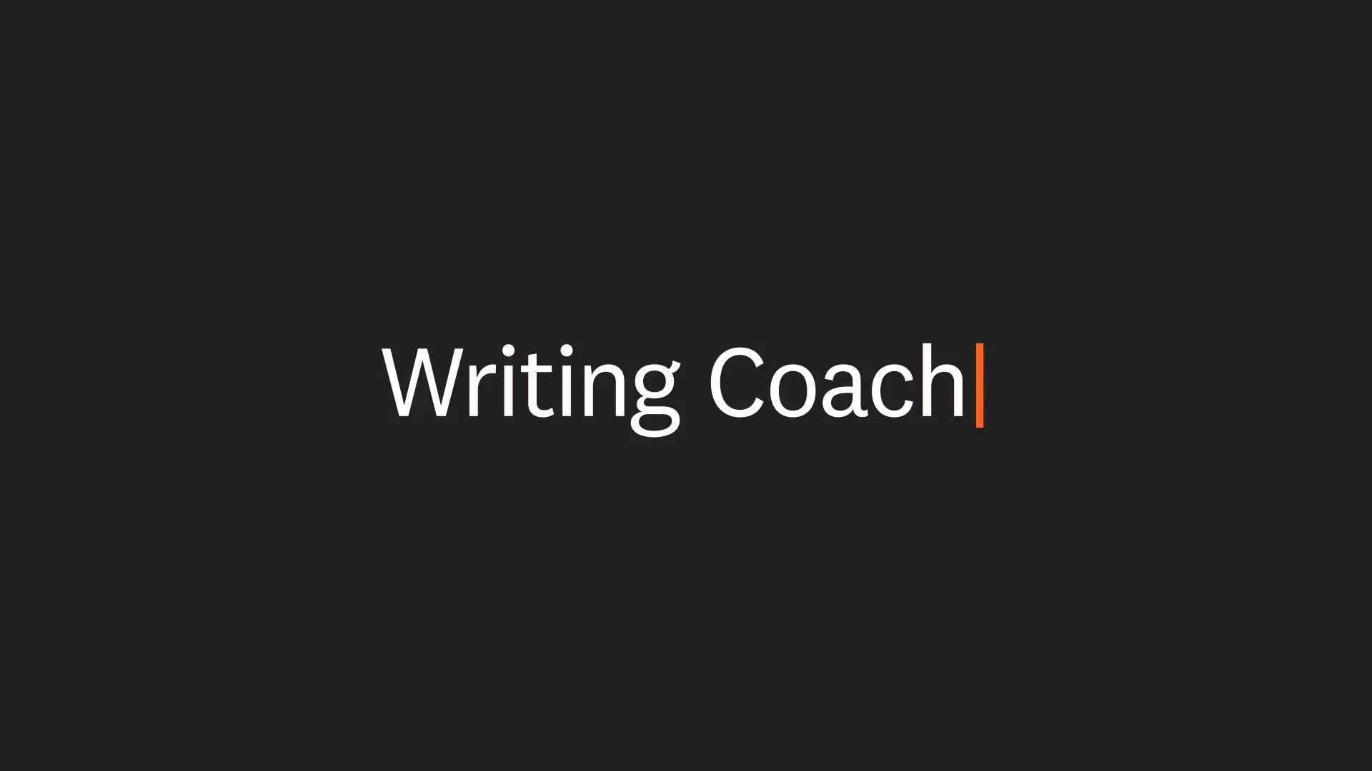 Writing Coach manifesto video