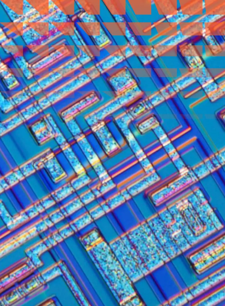 Clsoe-up of microchip