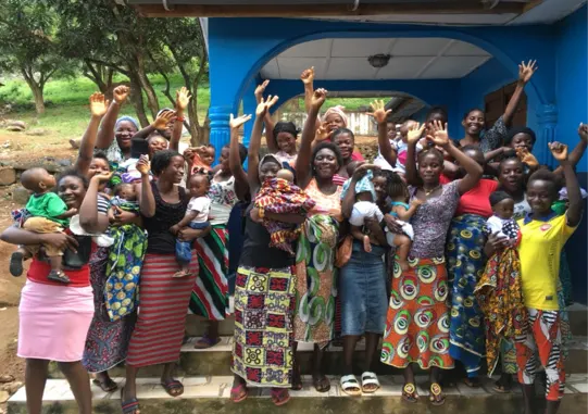 2YoungLives mentees in Eastern Freetown, Sierra Leone.