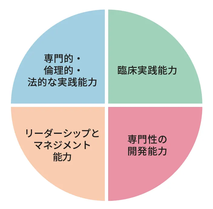 4 つの看護実践能力を網羅したレベル別の講義を用意