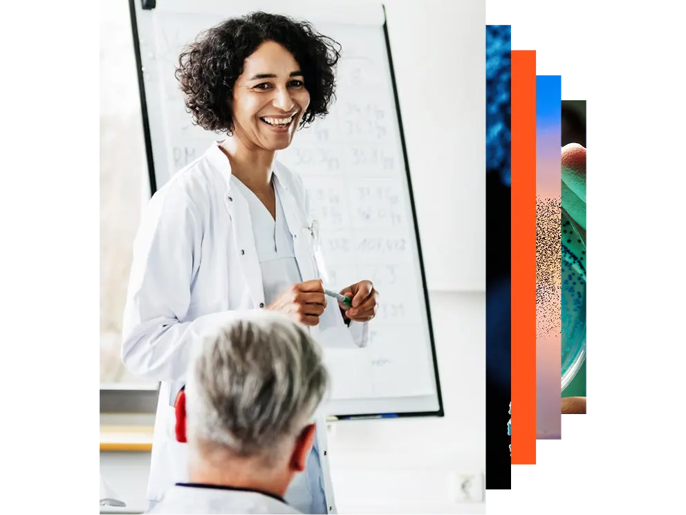 Clinical Doctor Smiling During Teaching Session