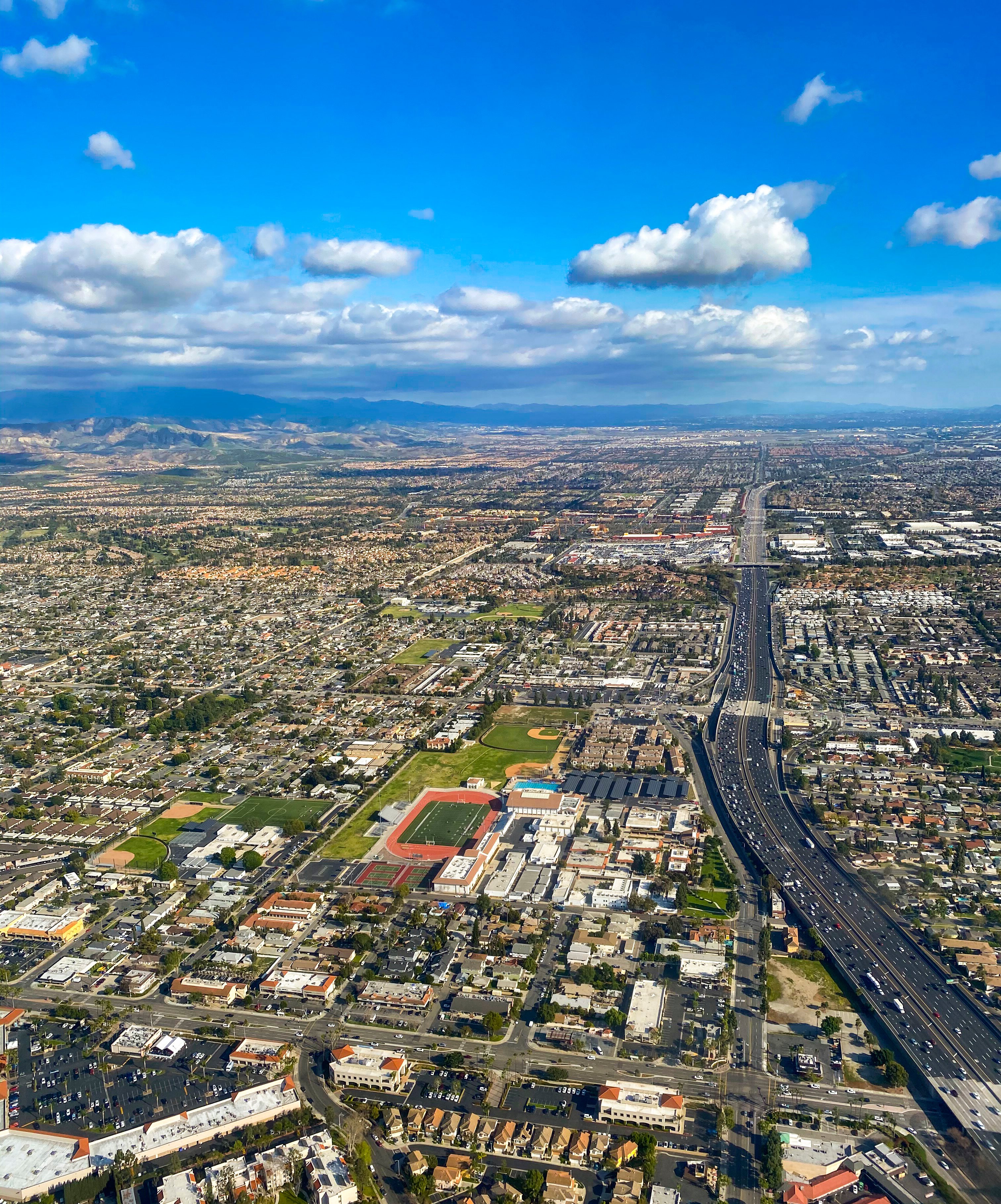 Orange County California Aerial View