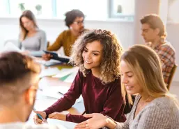 Group of nursing students