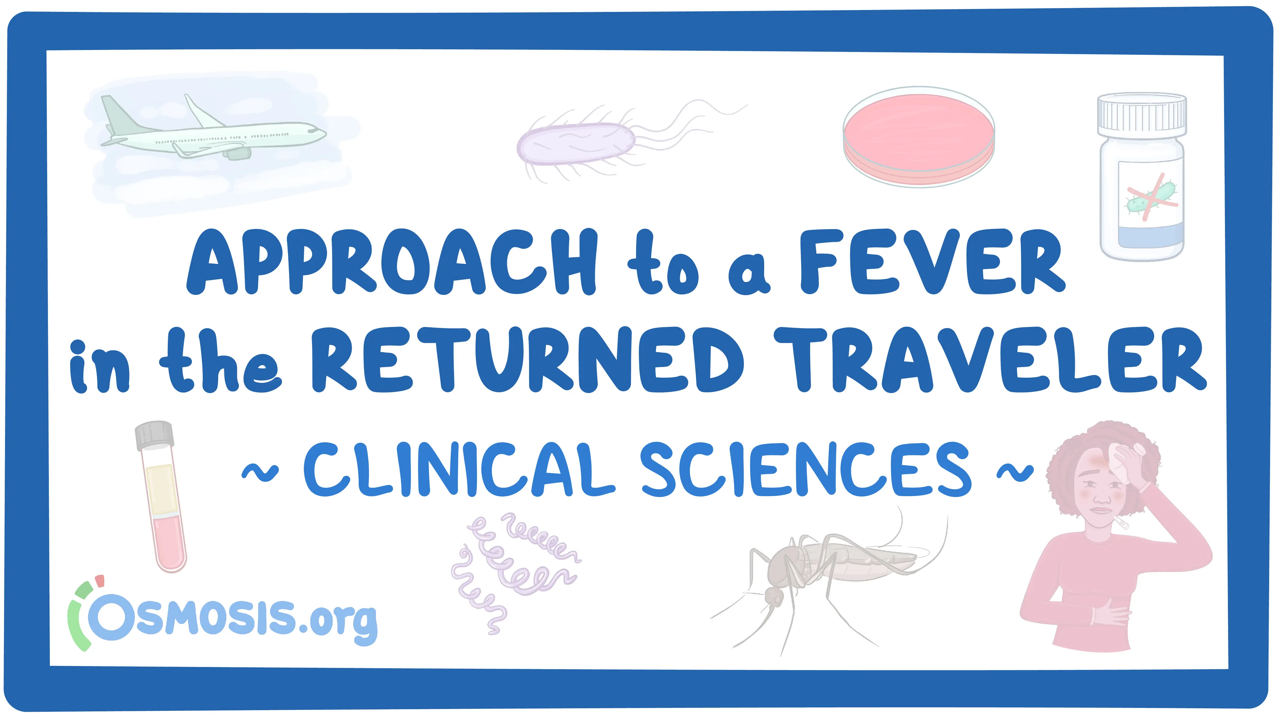 Title card - Approach to a fever in the returned traveller