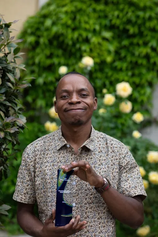 Milemo Lusambya, founder and leader of Let’s Be Transformed (MAGUFINA), Dzaleka Refugee Camp, Malawi