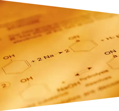 Close up of chemical formula