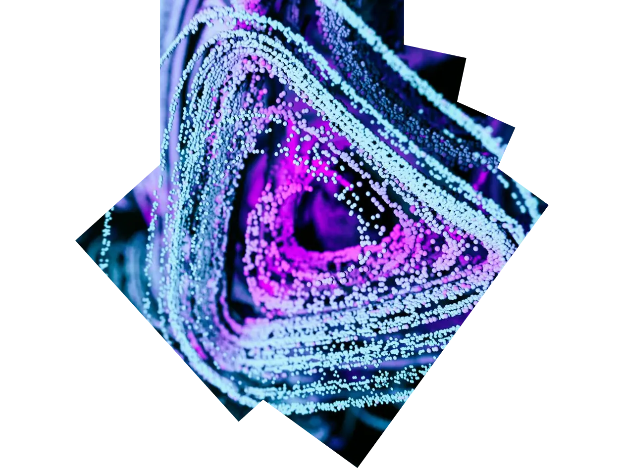 Abstract science image of nanoparticles