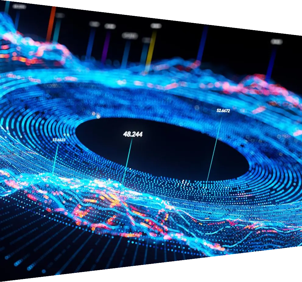 Abstract data flow background