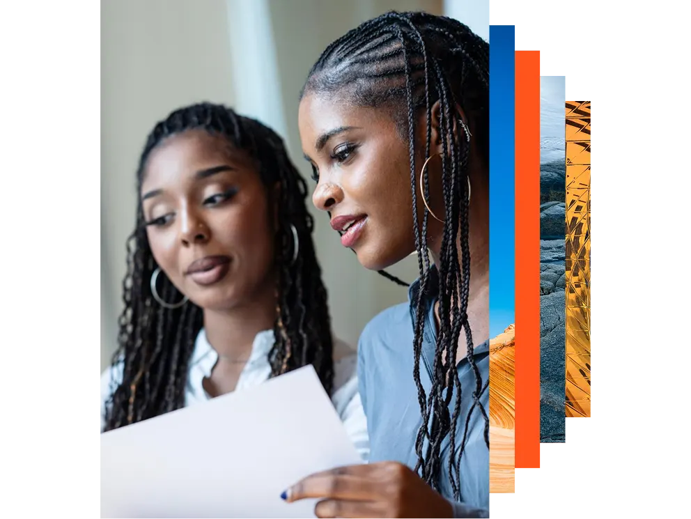 Female financial advisor in discussion with a client