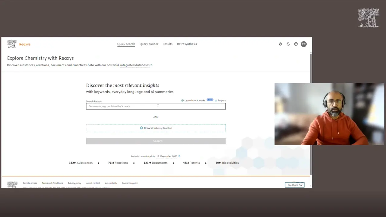 AI in Reaxys demo video thumbnail