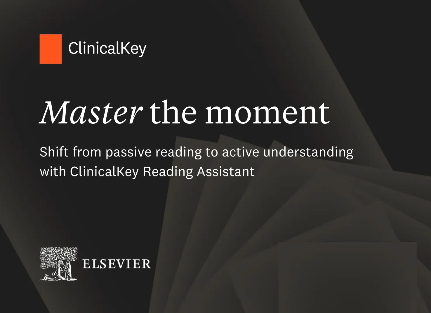Title card for ClinicalKey Reading Assistant