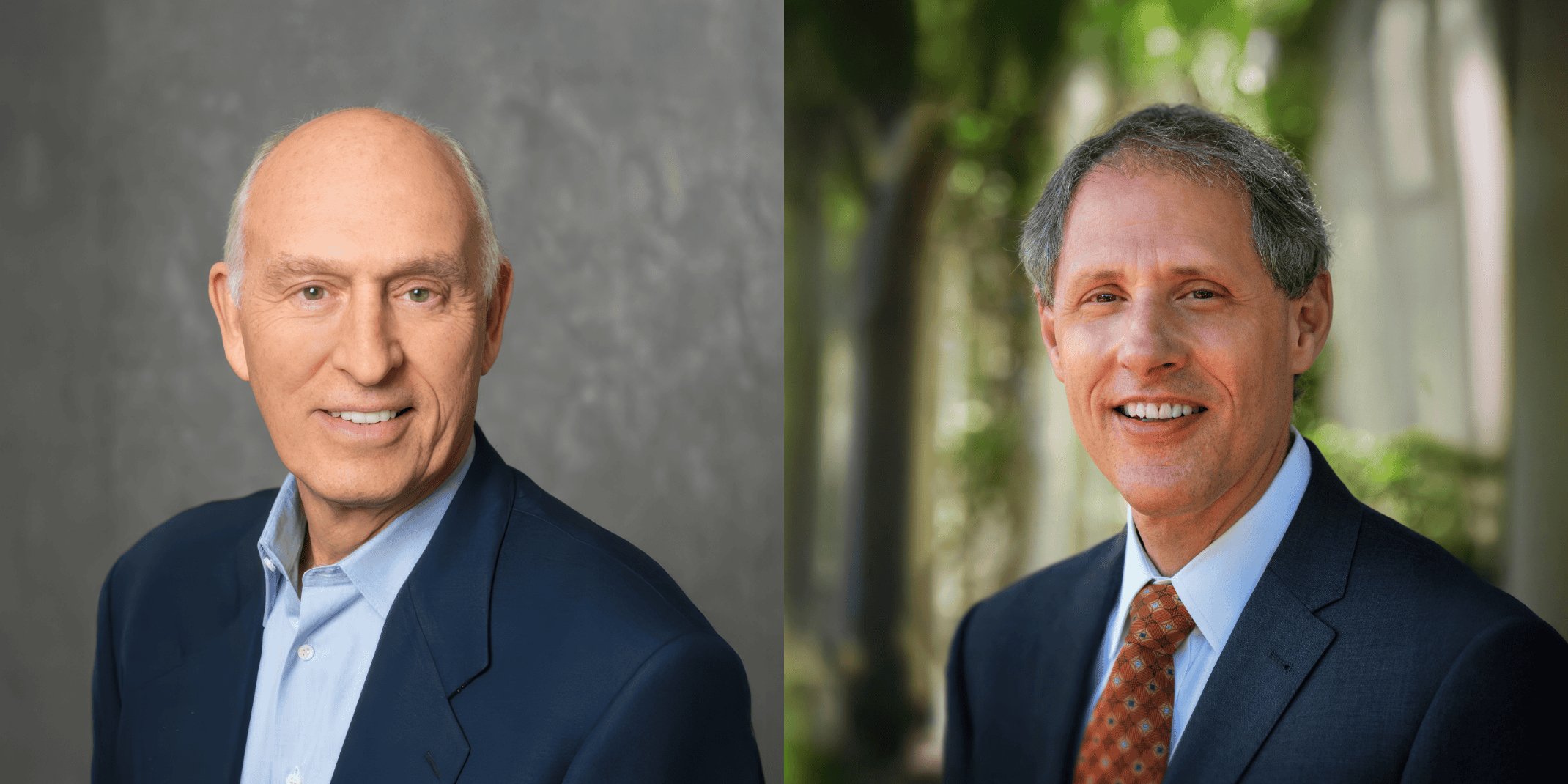 Dr. Robert Conn, Thomas F. Rosenbaum Headshots side by side