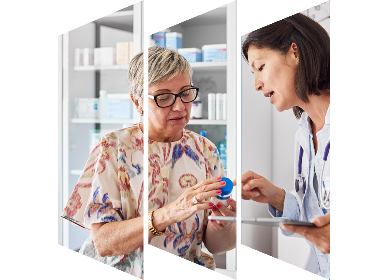 Female doctor giving instructions about prescription medicine to patient
