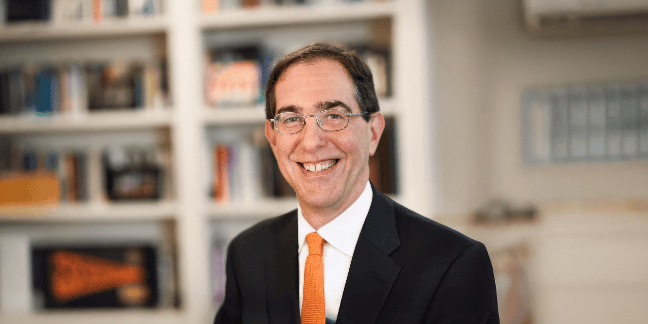 Photo of Christopher L Eisgruber, President of Princeton University.