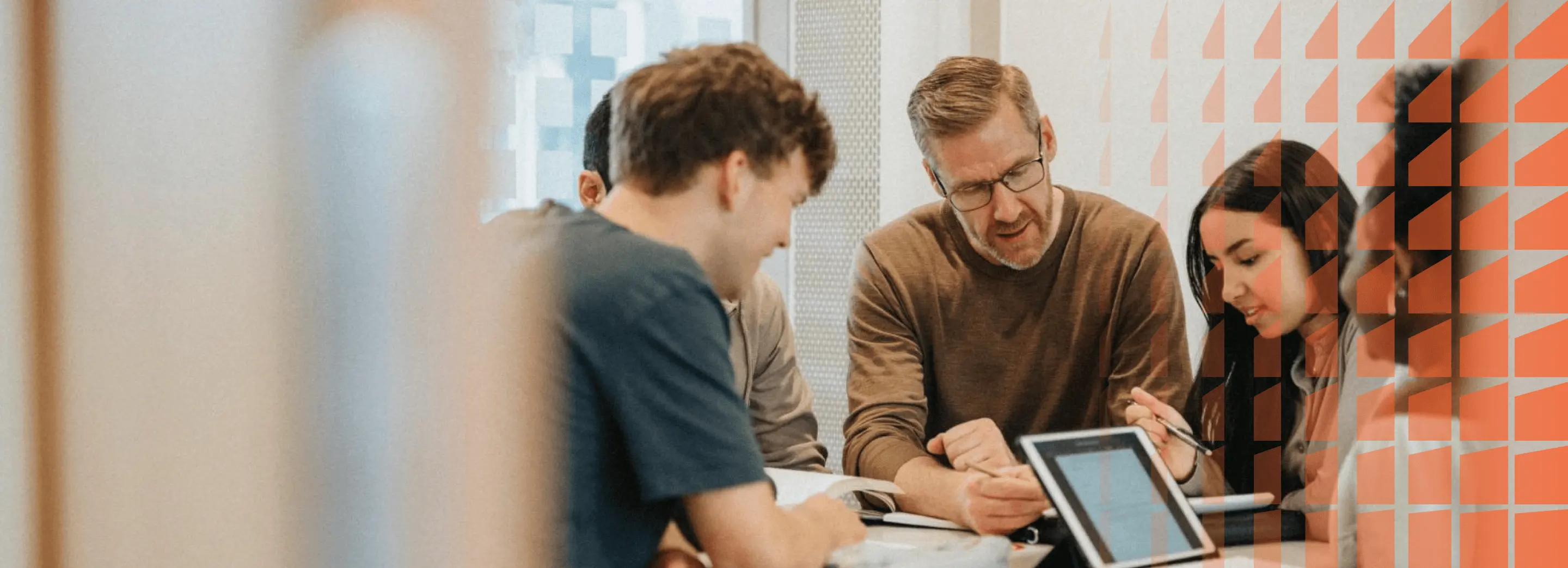 A group of people working towards something