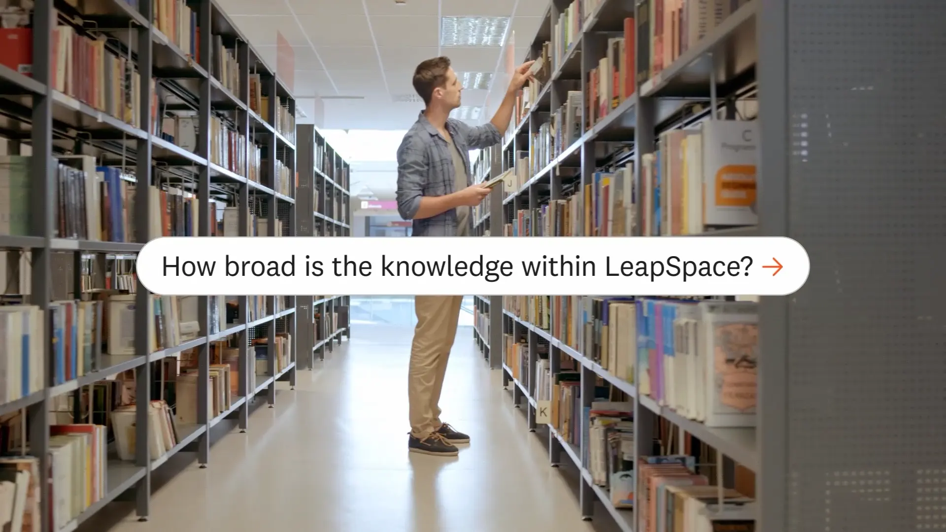 How broad is the knowledge within LeapSpace