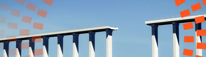 A bridge with a gap