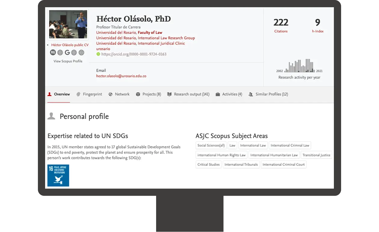 researcher’s profile