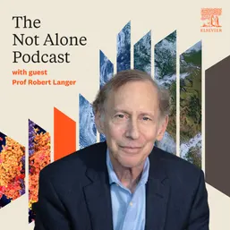 Photo of Robert Langer on a decorative background