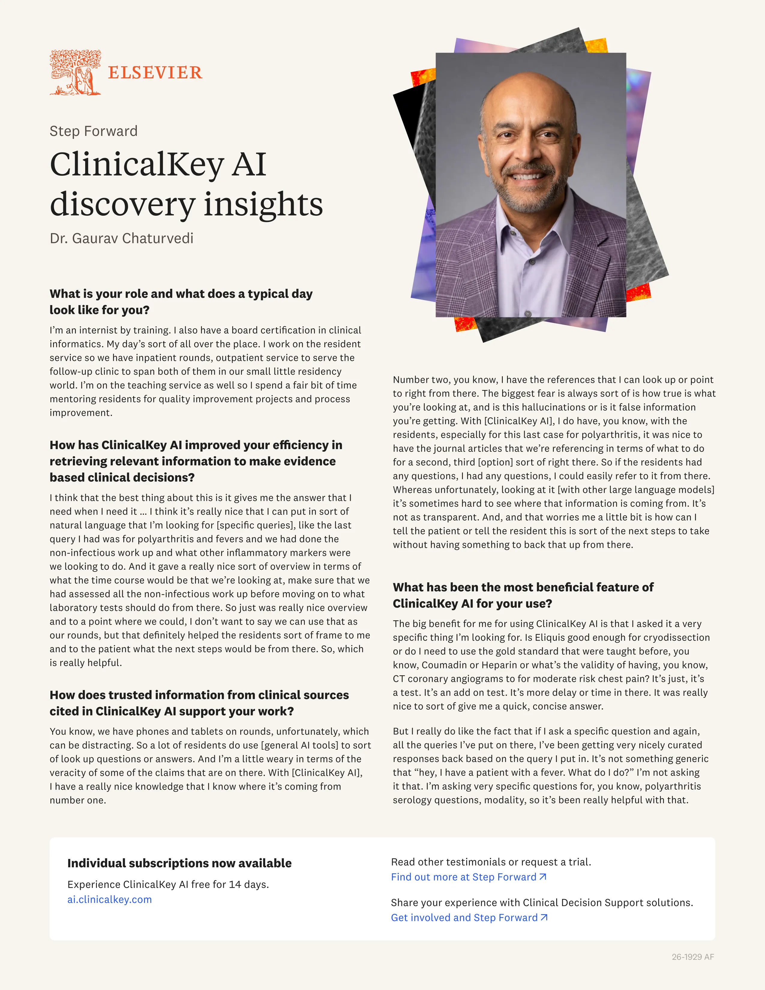 ClinicalKey AI Discovery Insights: Dr. Gaurav Chaturvedi