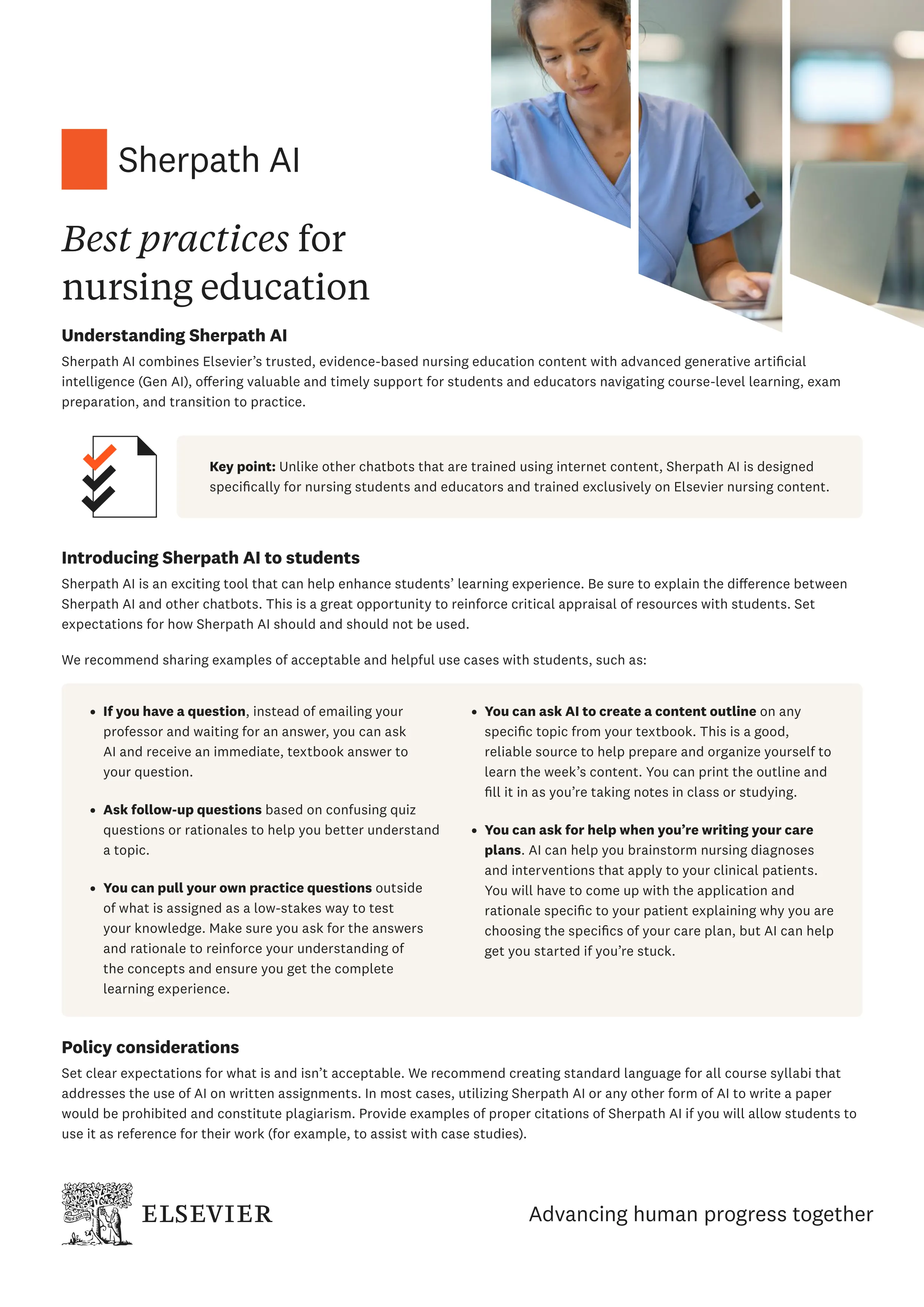 Best practices for nursing education