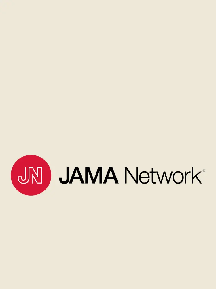 JAMA network logo on sand colored backgroun