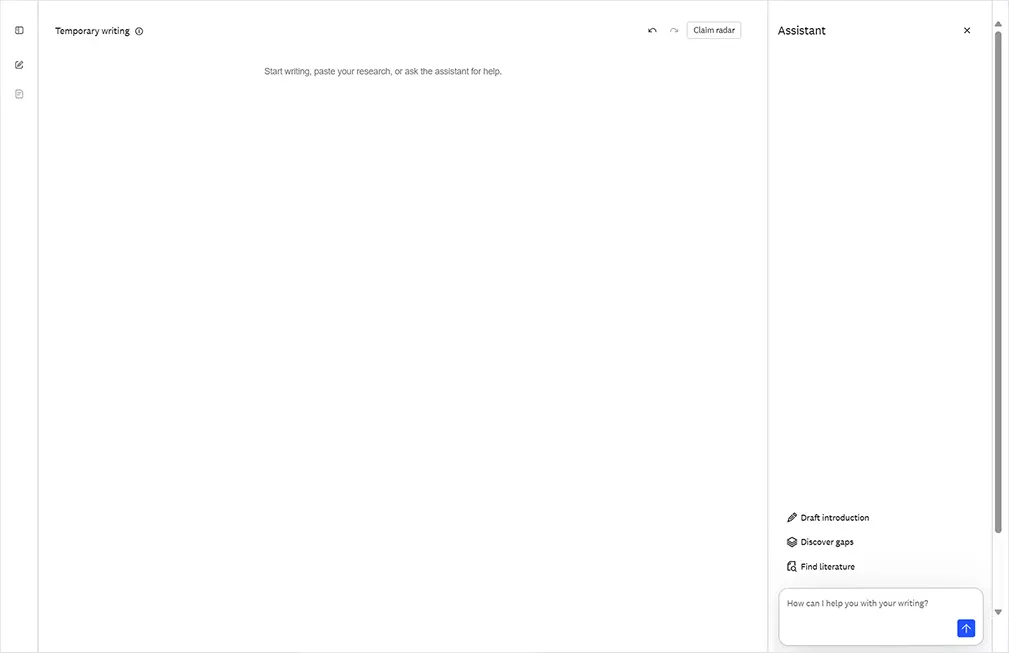Screenshot of Leapspace Writing Coach homepage