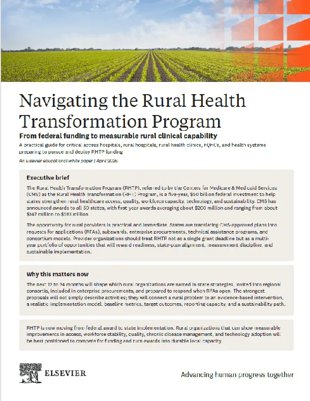 Rural Health Transformation Program Guide cover image