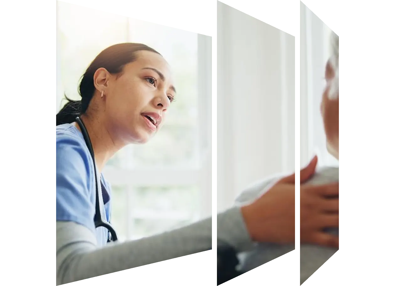 Doctor with a male patient