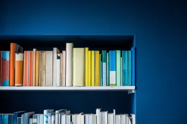 multi-color bookcase