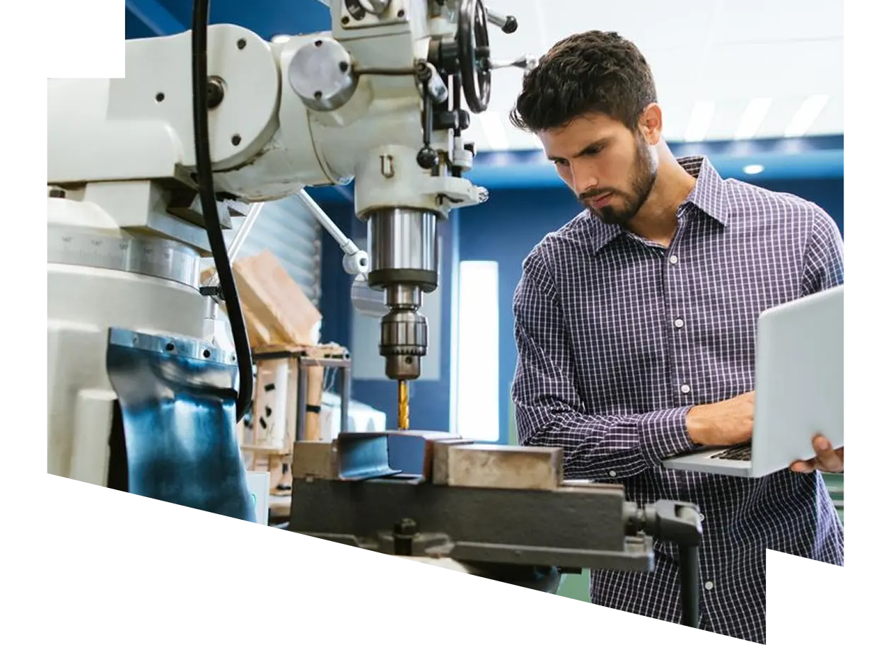 women with glasses looking at servers with ipad in hand