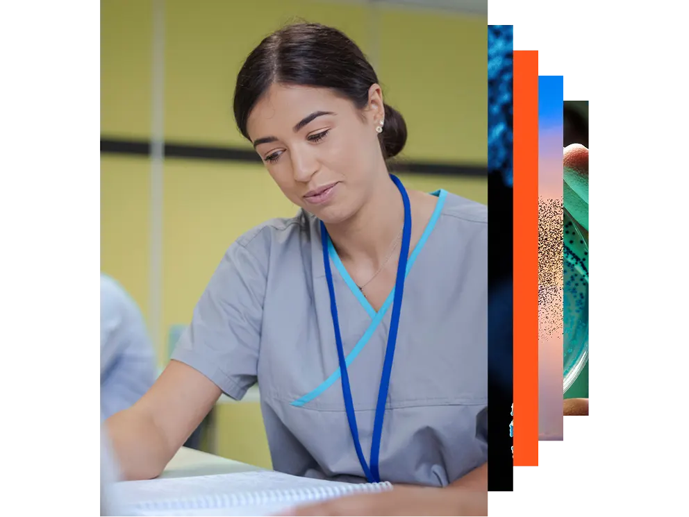 Healthcare professional in a hospital