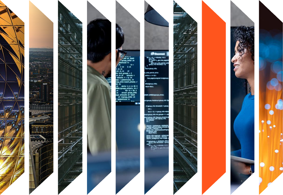 Colourful accordion of various images