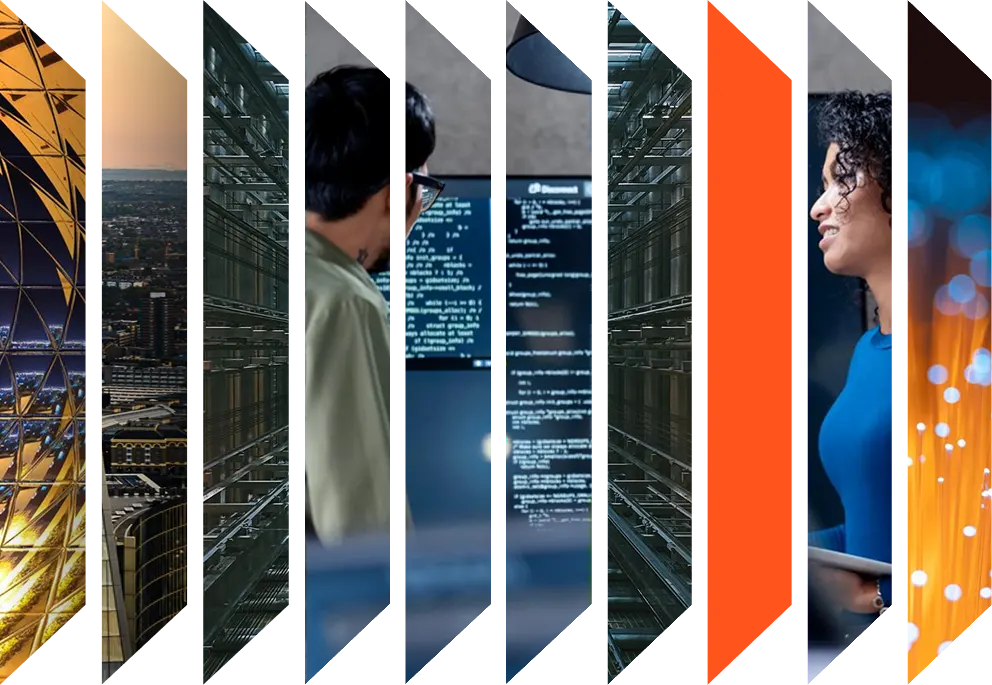 Colourful accordion of various images