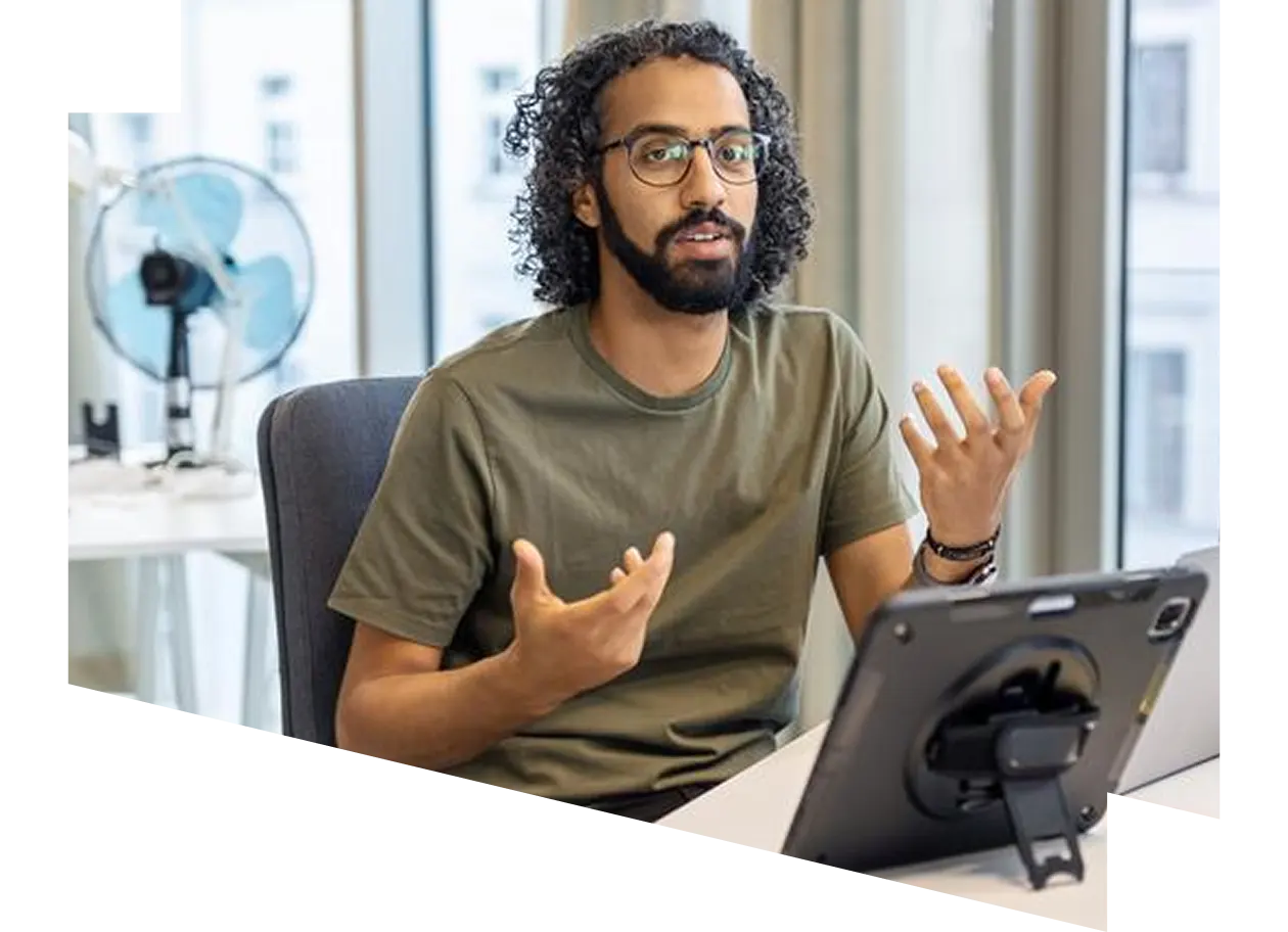 Woman presenting data to colleagues