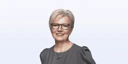 Connect header, headshot of Karin Markides