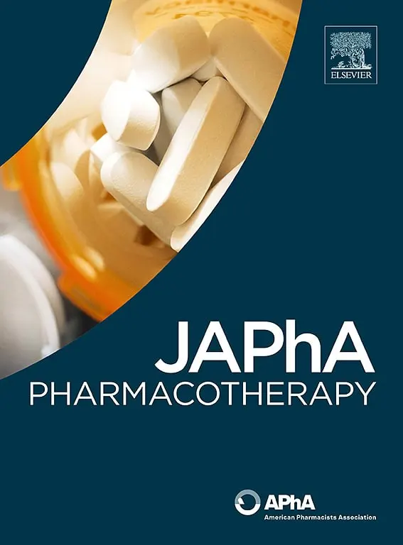 JAPhA Pharmacotherapy cover