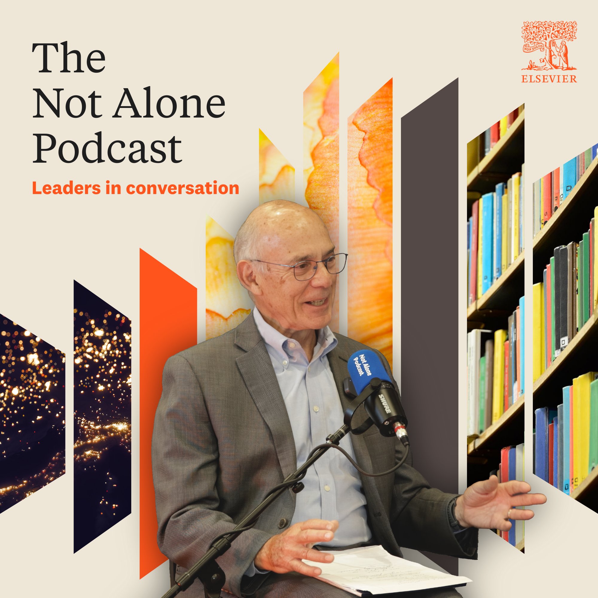 Not Alone Podcast Image cover of Rafael L Bras, ScD talking into a podcast microphone