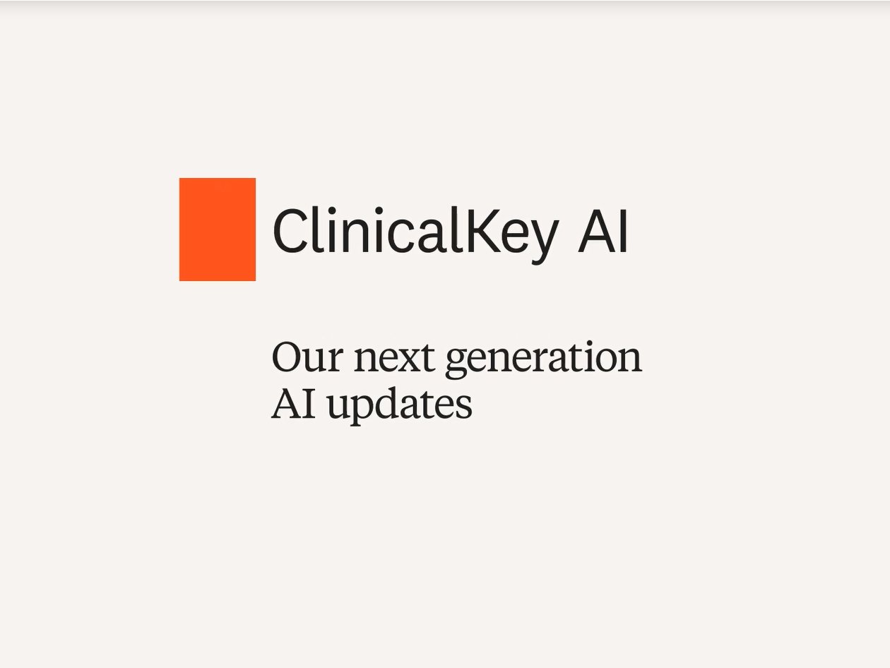 Title card ClinicalKey AI: our next generation AI updates