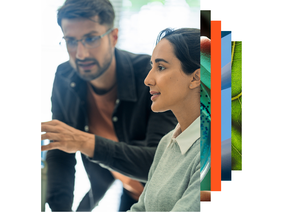 Two colleagues talking 