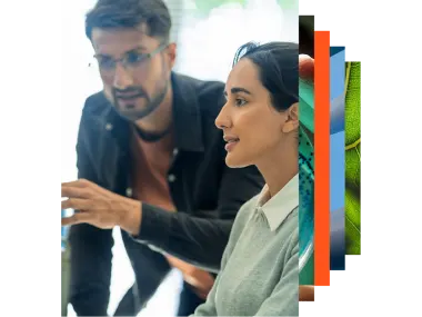 Two colleagues talking 