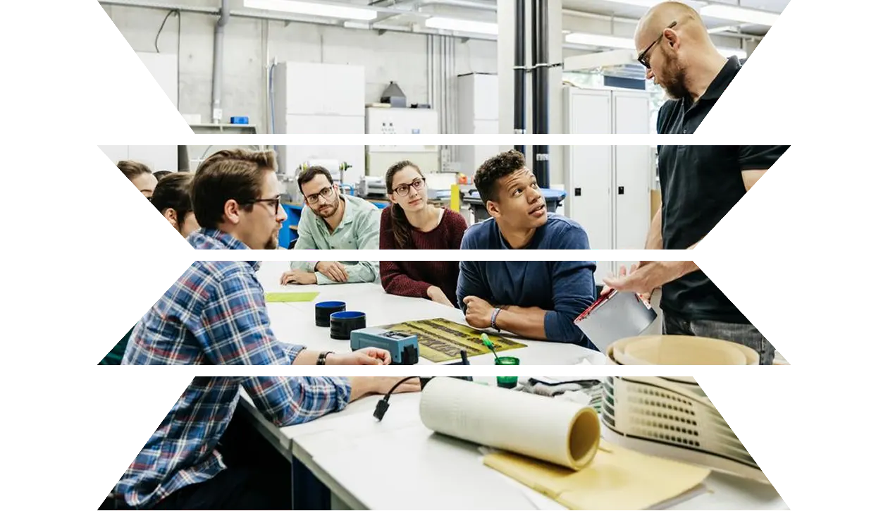 Female engineering working on a piece of machinery