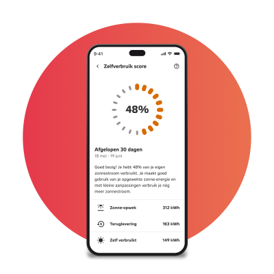 Zelfverbruikscore in de Eneco app