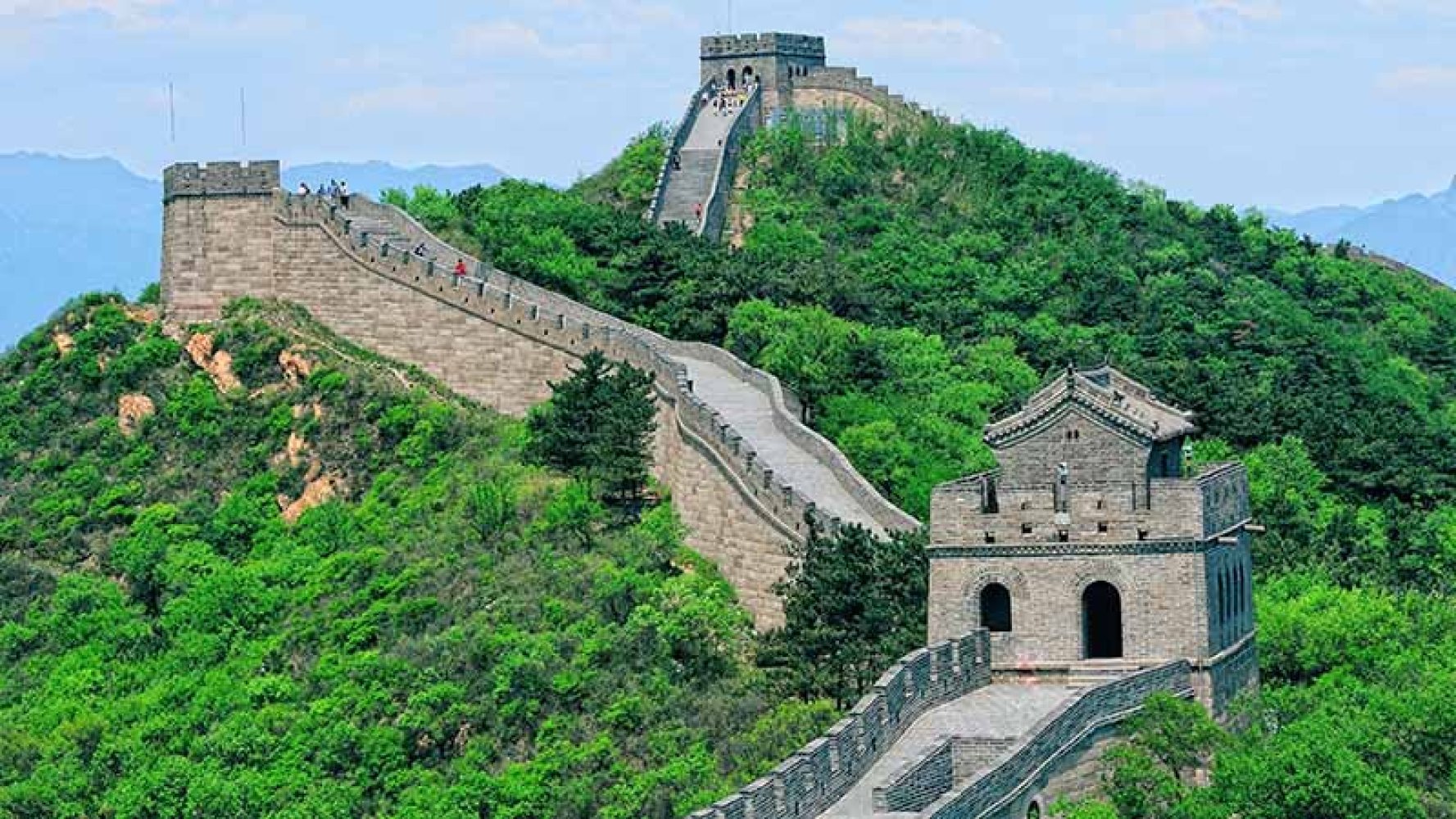Et bilde av den kinesiske mur.