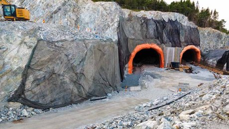 Tunneler under bygging.