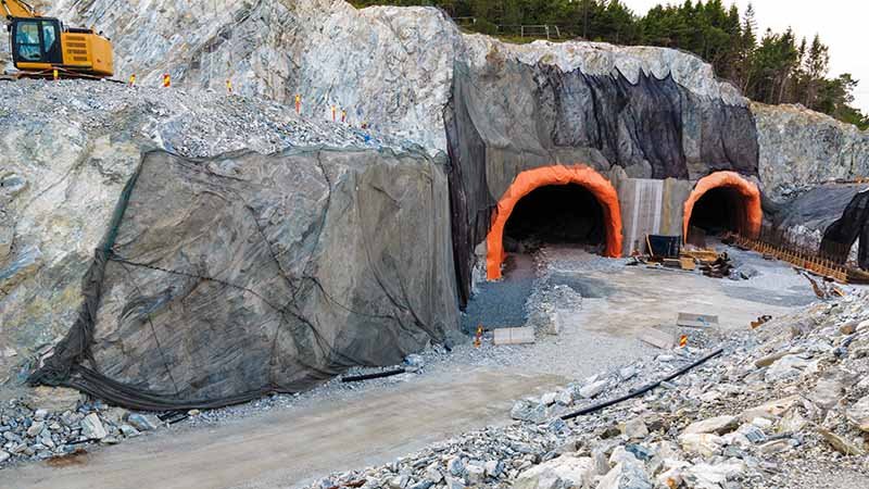 Tunneler under bygging.